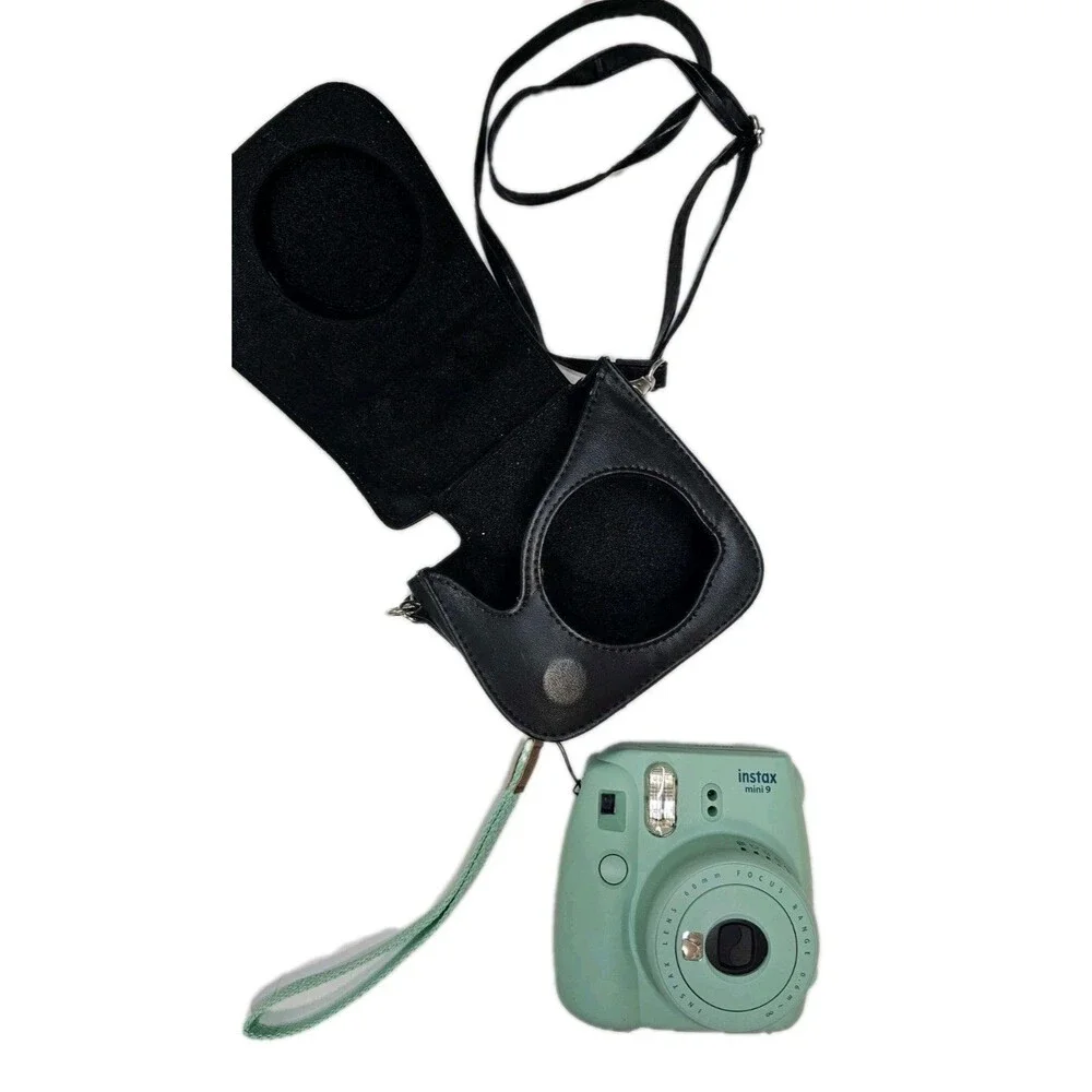 Fujifilm Instax Mini 7S Instant Film Camera Mint Green with Case – Tested Works